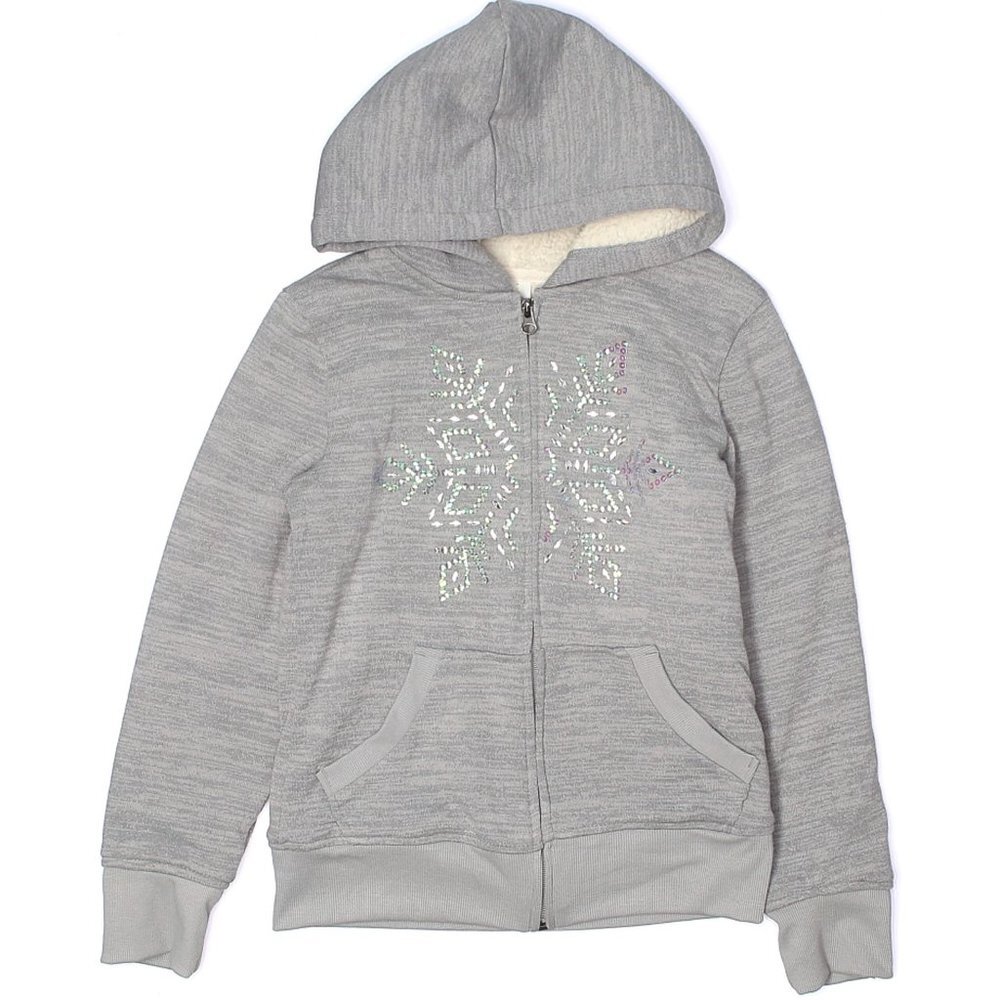 CRB Gray Snowflake Zip Up Hoodie Size 10 - 12